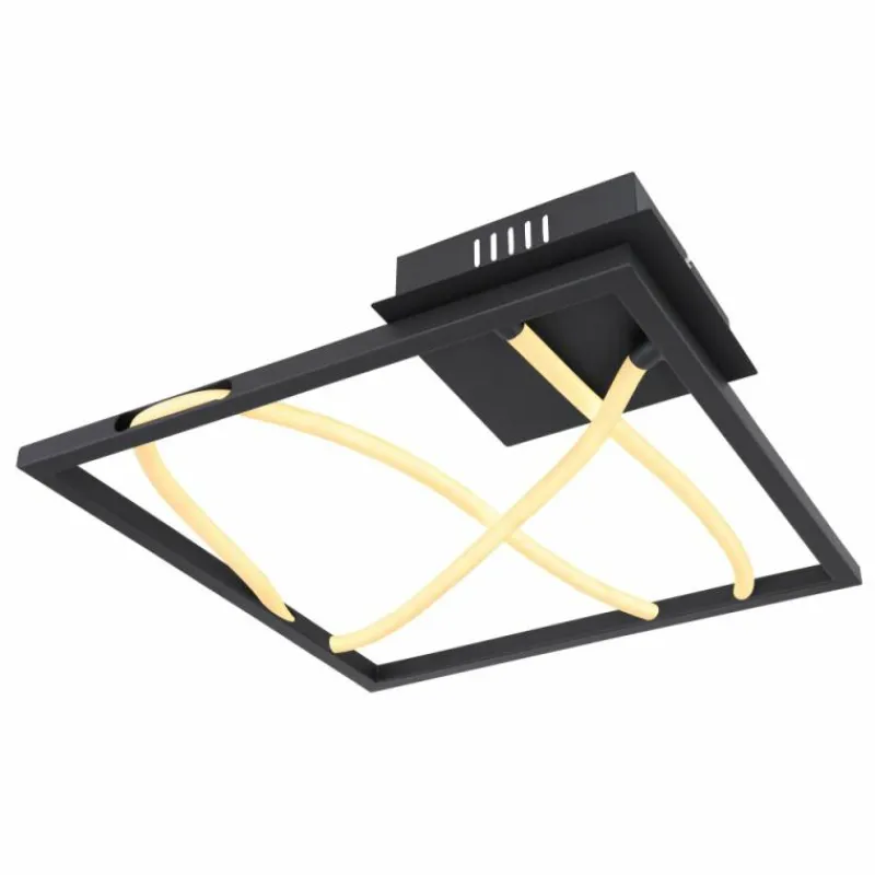 Luminaires Globo Lighting Plafonnier Globo KAIA LED Noir, 1 lumière* Éclairage Led