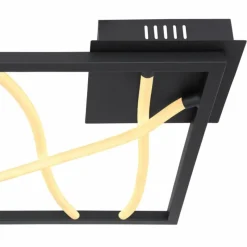 Luminaires Globo Lighting Plafonnier Globo KAIA LED Noir, 1 lumière* Éclairage Led