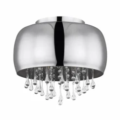 Lampe Turque-Luminaires Globo Lighting Plafonnier Globo KALLA Chrome, 5 lumières