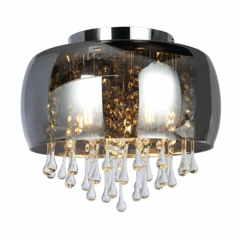 Lampe Turque-Luminaires Globo Lighting Plafonnier Globo KALLA Chrome, 5 lumières