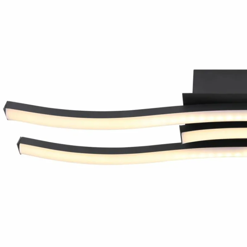 Luminaires Globo Lighting Plafonnier Globo KASIMIR LED Noir, 1 lumière* Éclairage Led