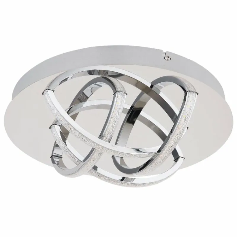 Luminaires Globo Lighting Plafonnier Globo KEANA LED Chrome, 1 lumière
