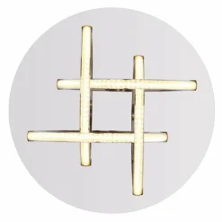 Luminaires Globo Lighting Plafonnier Globo KEANA LED Chrome, 1 lumière