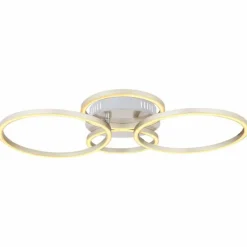 Luminaires Globo Lighting Plafonnier Globo KENDY LED Nickel mat, 1 lumière* Éclairage Led