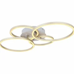 Luminaires Globo Lighting Plafonnier Globo KENDY LED Nickel mat, 1 lumière* Éclairage Led