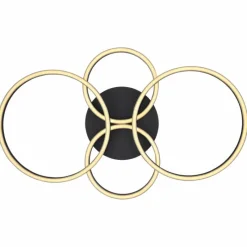 Luminaires Globo Lighting Plafonnier Globo KENDY LED Noir, 1 lumière* Éclairage Led