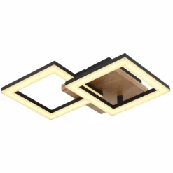 Luminaires Globo Lighting Plafonnier Globo KERRY LED Noir, 1 lumière* Éclairage Led