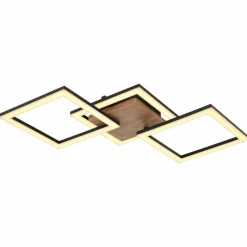 Luminaires Globo Lighting Plafonnier Globo KERRY LED Noir, 1 lumière* Éclairage Led