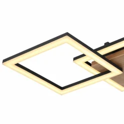 Luminaires Globo Lighting Plafonnier Globo KERRY LED Noir, 1 lumière* Éclairage Led