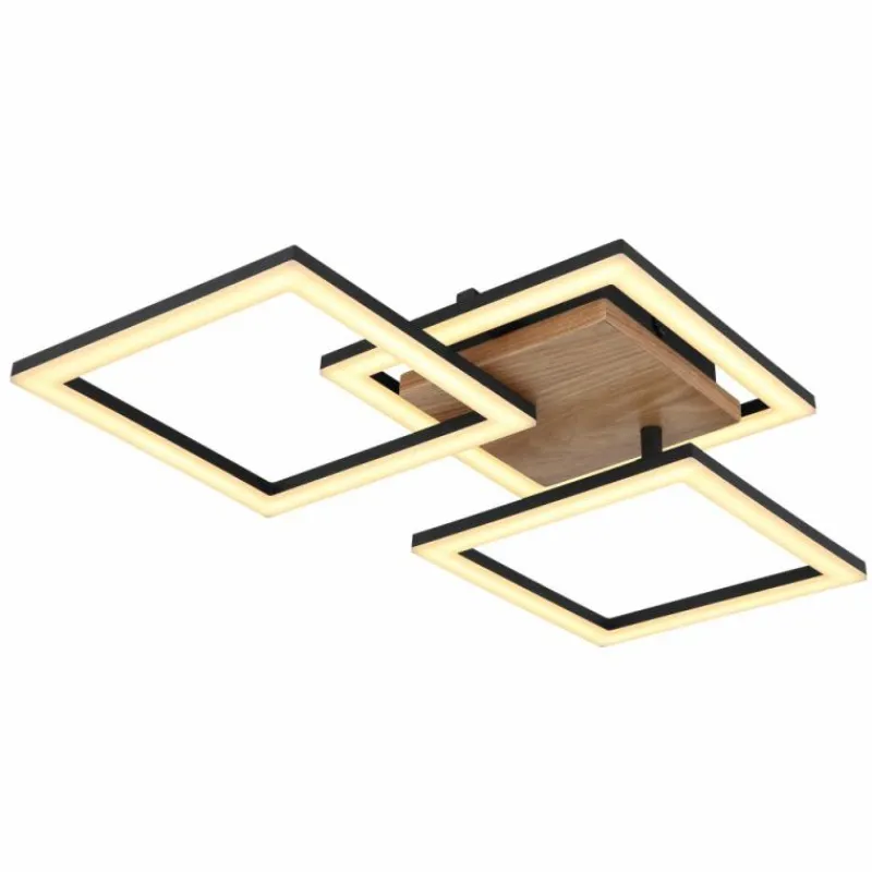 Luminaires Globo Lighting Plafonnier Globo KERRY LED Noir, 1 lumière* Éclairage Led