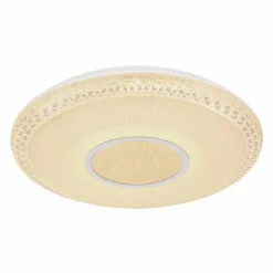 Luminaires Globo Lighting Plafonnier Globo KLEMENS LED Blanc, 2 lumières, Télécommandes, Changeur de couleurs* Éclairage Led