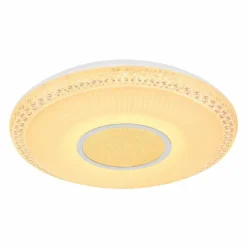 Luminaires Globo Lighting Plafonnier Globo KLEMENS LED Blanc, 2 lumières, Télécommandes, Changeur de couleurs* Éclairage Led