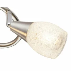 Luminaires Globo Lighting Plafonnier Globo KRISTALL Nickel mat, 3 lumières