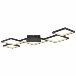 Luminaires Globo Lighting Plafonnier Globo KURIO LED Noir, 1 lumière, Télécommandes