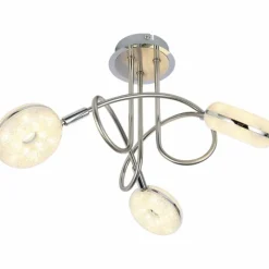 Luminaires Globo Lighting Plafonnier Globo LAILA LED Nickel mat, 3 lumières* Éclairage Led