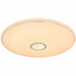 Luminaires Globo Lighting Plafonnier Globo LAMON Blanc, 1 lumière, Changeur de couleurs