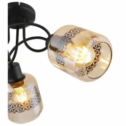 Luminaires Globo Lighting Plafonnier Globo LAZARUS Noir, 3 lumières