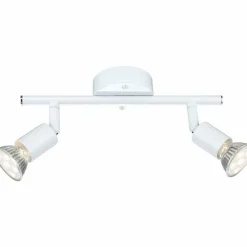 Luminaires Globo Lighting Plafonnier Globo LED Blanc, 2 lumières* Éclairage Led