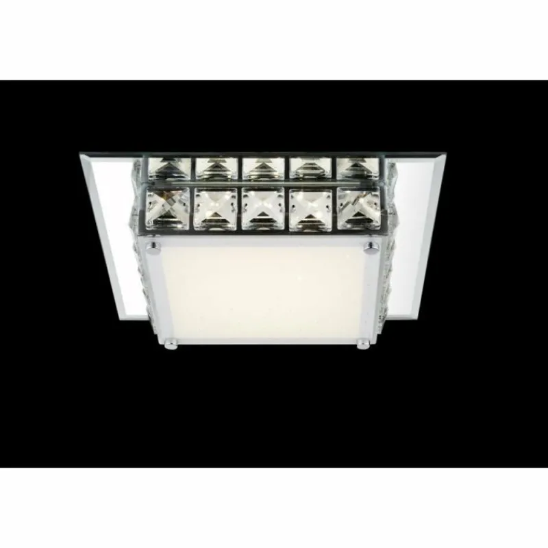 Luminaires Globo Lighting Plafonnier Globo LED Chrome, Verre, 1 lumière