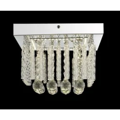 Luminaires Antiques-Luminaires Globo Lighting Plafonnier Globo LED Chrome, 1 lumière