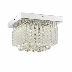 Luminaires Antiques-Luminaires Globo Lighting Plafonnier Globo LED Chrome, 1 lumière