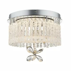 Luminaires Antiques-Luminaires Globo Lighting Plafonnier Globo LED Chrome, 1 lumière