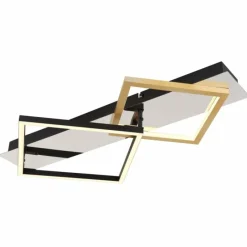 Lampes Dorées-Luminaires Globo Lighting Plafonnier Globo LESINA LED Chrome, Or, Noir, Blanc, 1 lumière