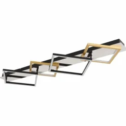 Lampes Dorées-Luminaires Globo Lighting Plafonnier Globo LESINA LED Chrome, Or, Noir, Blanc, 1 lumière