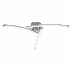 Luminaires Globo Lighting Plafonnier Globo LONG LED Nickel mat, 1 lumière* Éclairage Led