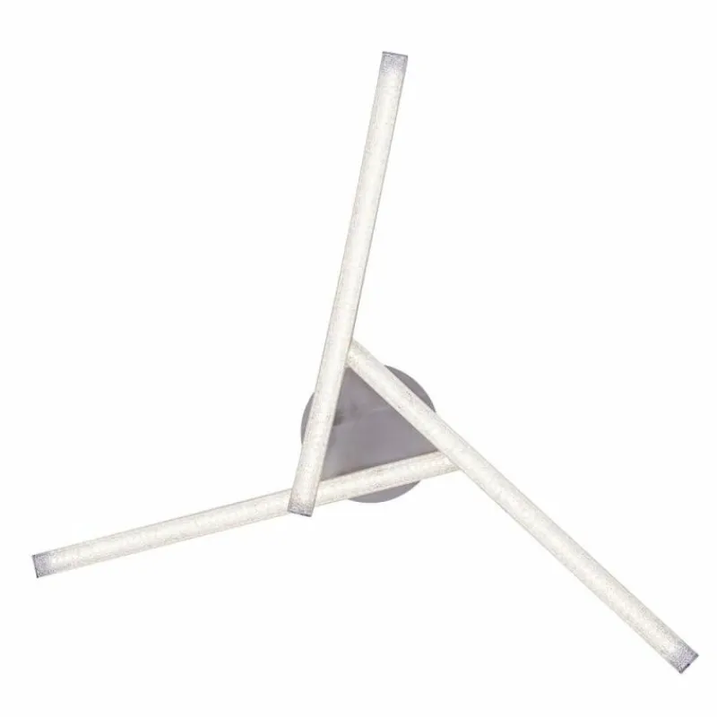 Luminaires Globo Lighting Plafonnier Globo LONG LED Nickel mat, 1 lumière* Éclairage Led