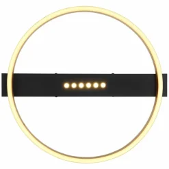 Lampes Dorées-Luminaires Globo Lighting Plafonnier Globo LUFFY LED Or, Noir, 1 lumière