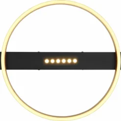 Lampes Dorées-Luminaires Globo Lighting Plafonnier Globo LUFFY LED Or, Noir, 1 lumière