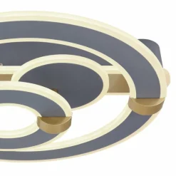 Lampes Dorées-Luminaires Globo Lighting Plafonnier Globo MARGY LED Or, Gris, 1 lumière, Télécommandes