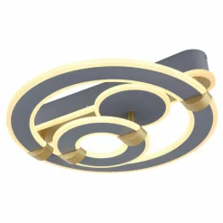 Lampes Dorées-Luminaires Globo Lighting Plafonnier Globo MARGY LED Or, Gris, 1 lumière, Télécommandes