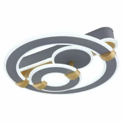 Lampes Dorées-Luminaires Globo Lighting Plafonnier Globo MARGY LED Or, Gris, 1 lumière, Télécommandes