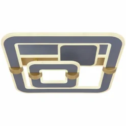 Lampes Dorées-Luminaires Globo Lighting Plafonnier Globo MARGY LED Or, Gris, 1 lumière, Télécommandes