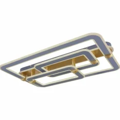 Lampes Dorées-Luminaires Globo Lighting Plafonnier Globo MARGY LED Or, Gris, 1 lumière, Télécommandes