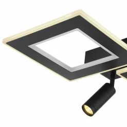 Luminaires Globo Lighting Plafonnier Globo MARIAN LED Noir, 1 lumière, Télécommandes, Changeur de couleurs* Éclairage Led