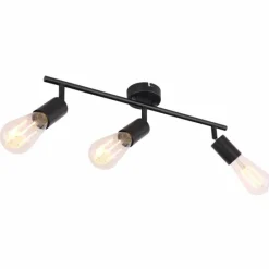 Luminaires Globo Lighting Plafonnier Globo MARTHA Noir, 3 lumières* Spots Et Projecteurs