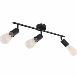 Luminaires Globo Lighting Plafonnier Globo MARTHA Noir, 3 lumières* Spots Et Projecteurs