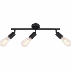Luminaires Globo Lighting Plafonnier Globo MARTHA Noir, 3 lumières* Spots Et Projecteurs