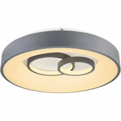 Luminaires Globo Lighting Plafonnier Globo MAVY LED Gris, 1 lumière