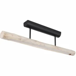 Lampes En Bois-Luminaires Globo Lighting Plafonnier Globo MELLA LED Noir, 1 lumière