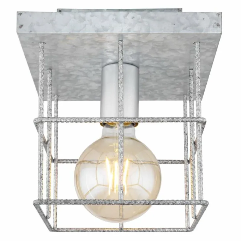 Lampes Industrielles-Luminaires Globo Lighting Plafonnier Globo MERRIL Zingué, 1 lumière