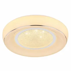 Luminaires Globo Lighting Plafonnier Globo MICKEY LED Blanc, 1 lumière, Télécommandes* Éclairage Led