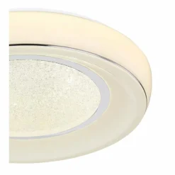 Luminaires Globo Lighting Plafonnier Globo MICKEY LED Blanc, 1 lumière, Télécommandes* Éclairage Led