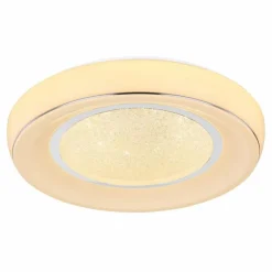 Luminaires Globo Lighting Plafonnier Globo MICKEY LED Blanc, 1 lumière, Télécommandes* Éclairage Led