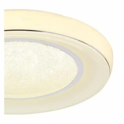 Luminaires Globo Lighting Plafonnier Globo MICKEY LED Blanc, 1 lumière, Télécommandes* Éclairage Led