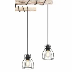 Luminaires Scandinaves-Luminaires Globo Lighting Plafonnier Globo MINA Noir, 4 lumières