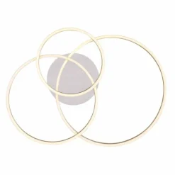 Luminaires Globo Lighting Plafonnier Globo MUNNI LED Nickel mat, 1 lumière* Éclairage Led